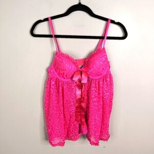 Vintage Y2K 2000s Babydoll Barbiecore Barbie Lace Romantic Lolita Lingerie S